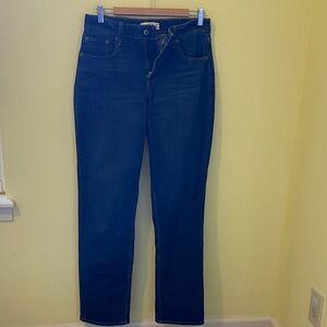 Abercrombie & Fitch Women's Blue Straight Leg Jeans